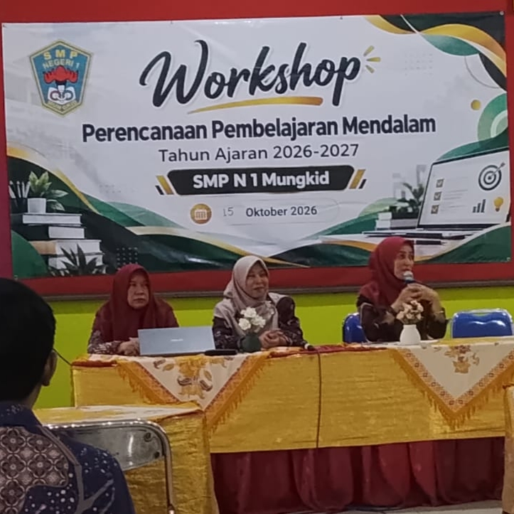 SMPN 1 Mungkid Melaksanakan Workshop Perencanaan Pembelajaran Mendalam Untuk Penguatan dalam Merencanakan Pembelajaran